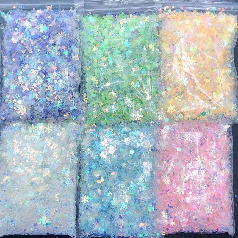 Mixed Snowflake Sequins