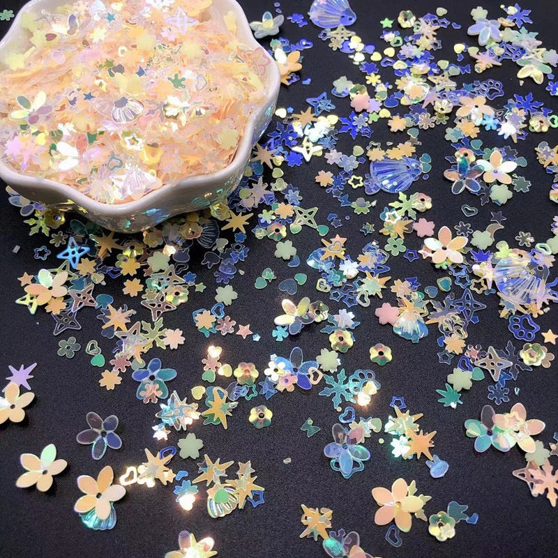 Mixed Snowflake Sequins