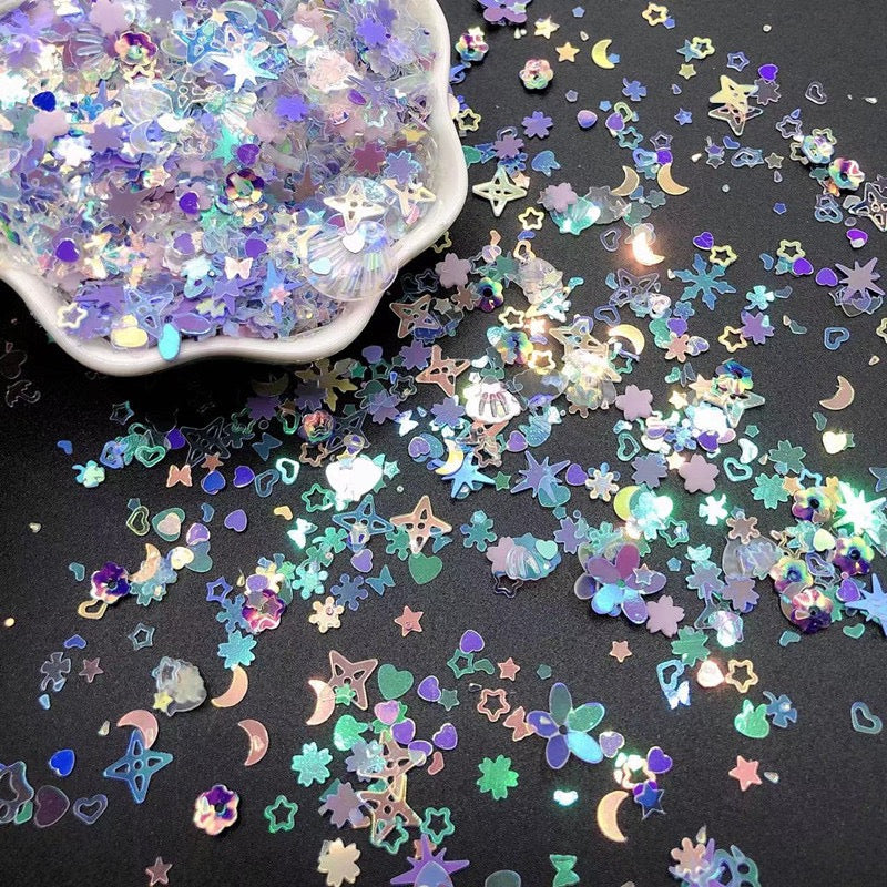 Mixed Snowflake Sequins