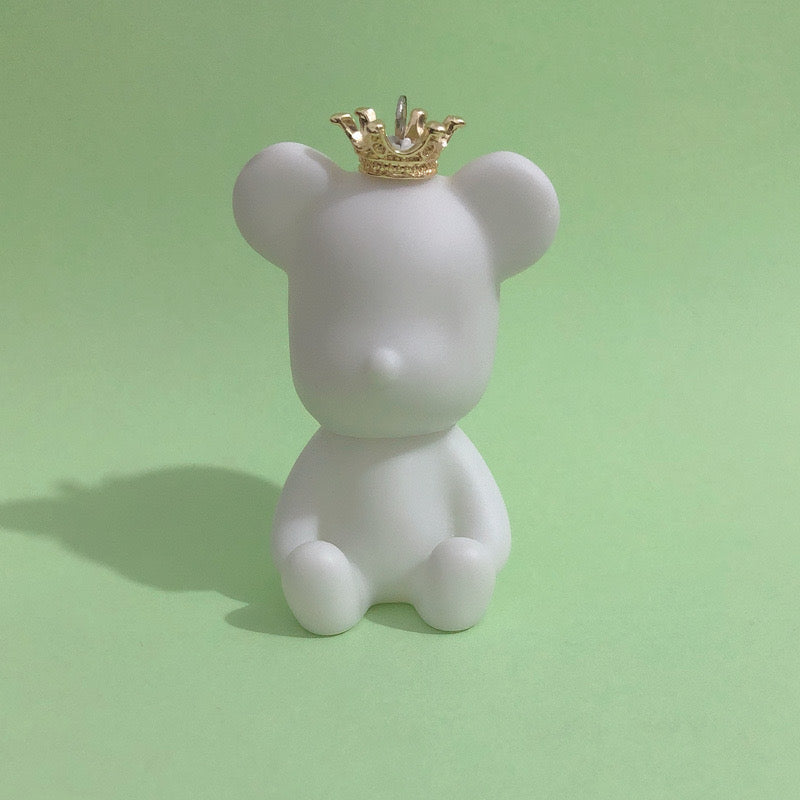 Crown Bear Keychain  for DIY