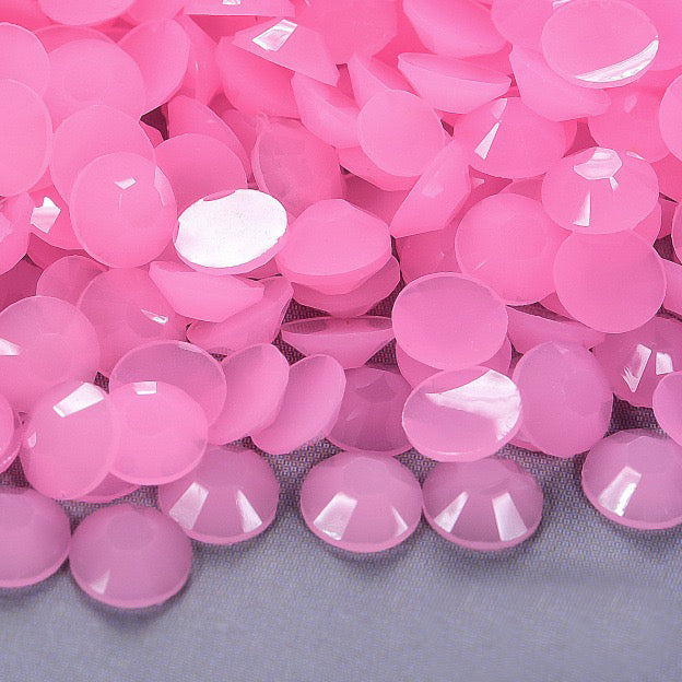 【A129】3mm Solid Opaque Resin Rhinestones Gems