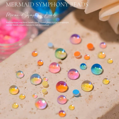 Glass Mermaid Tears For DIY, Mixed Color & Mixed Size