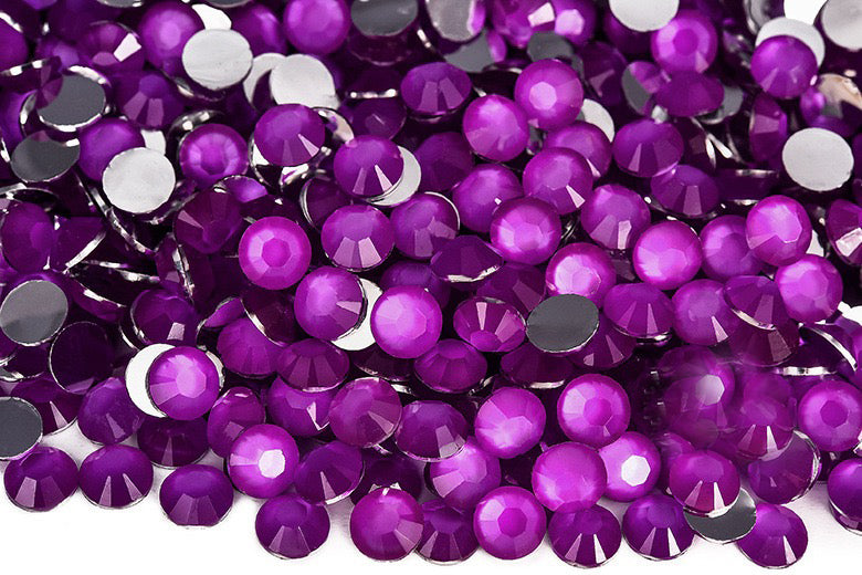 【A136】 Neon Resin Rhinestones Gems Glow Under UV Light for Tumbler DIY 3mm-5mm Mixed