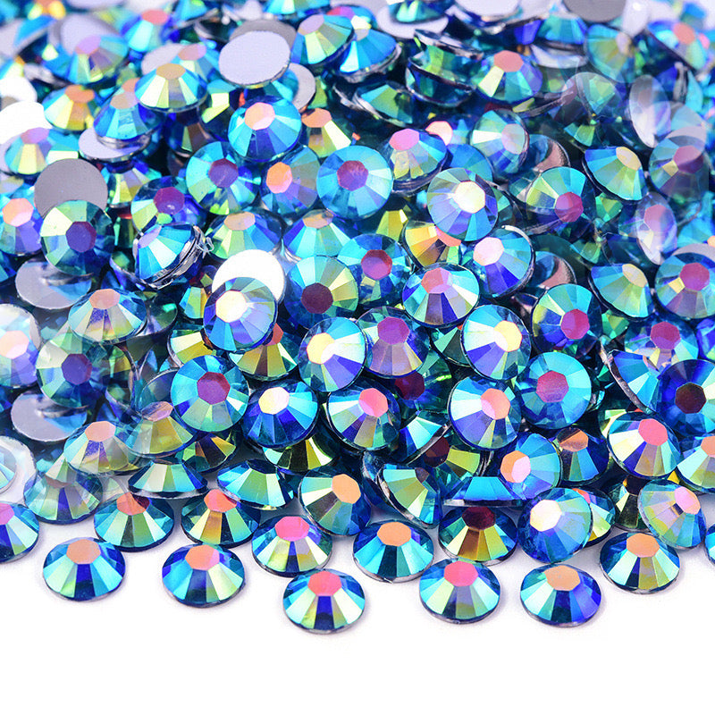 [ A145 ] Silver Back AB Color Rhinestones  3mm-5mm