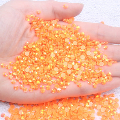 【A128】 Mixed 3mm-5mm Jelly AB Flatback Resin Rhinestone Gems