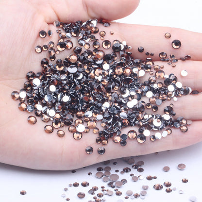 【A131】Silver Back Resin Rhinestones flatback, 3mm-5mm Mixed, DIY, Nail Art, Tumbler