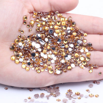 【A131】Silver Back Resin Rhinestones flatback, 3mm-5mm Mixed, DIY, Nail Art, Tumbler