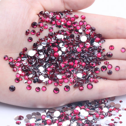 【A131】Silver Back Resin Rhinestones flatback, 3mm-5mm Mixed, DIY, Nail Art, Tumbler