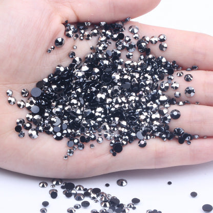 【A131】Silver Back Resin Rhinestones flatback, 3mm-5mm Mixed, DIY, Nail Art, Tumbler