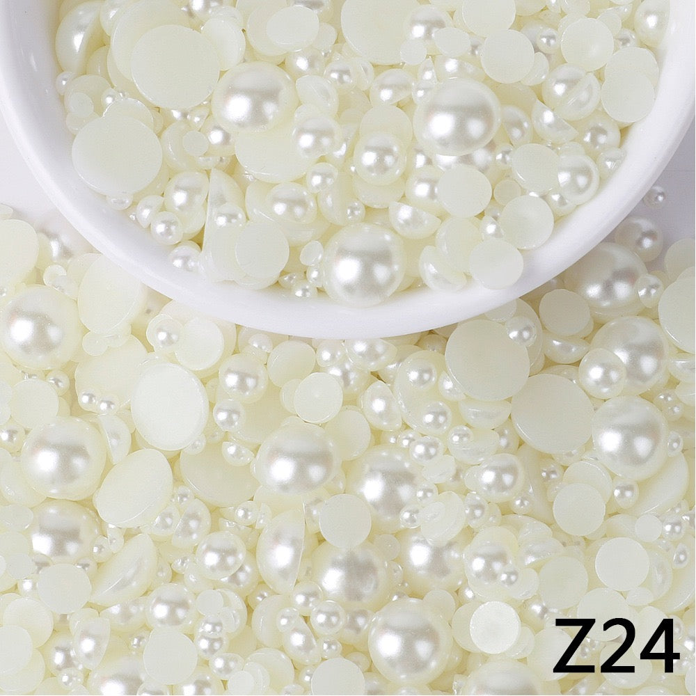 NEW ARRIVAL Half Pearls 3-10mm Mixed