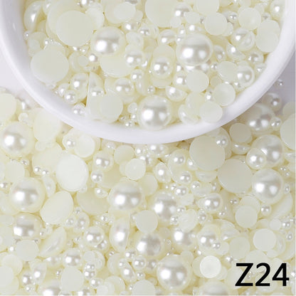 NEW ARRIVAL Half Pearls 3-10mm Mixed