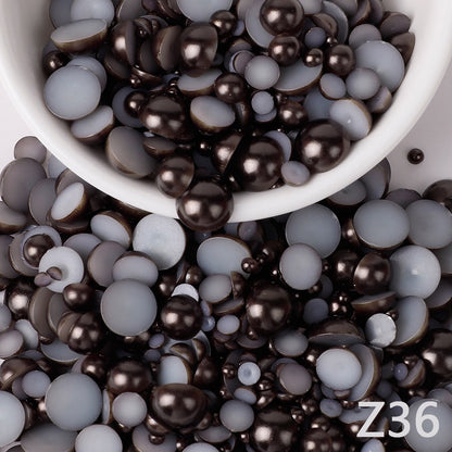 NEW ARRIVAL Half Pearls 3-10mm Mixed